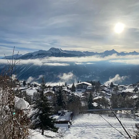Chalet Tyl, Vue Imprenable Sur Les Alpes Valaisannes Appartement Crans-Montana